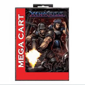 Xeno Crisis 16bit retro game cartridge for Sega Genesis Megadrive video game console With Box