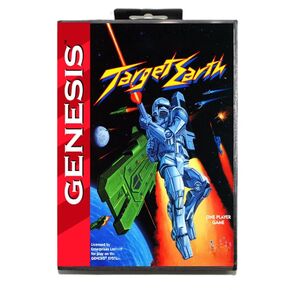 Target Earth MD Game Card مع مربع مخصص للولايات المتحدة مقابل 16 بت Sega Megadrive Genesis Console