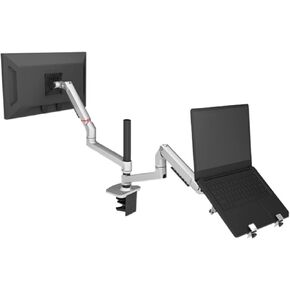 DL-9012LP Clamp Stand Mechanical Spring Table Arm 17-38" LCD Monitor Bracket+17" Notebook Laptop Desktop Holder 3-11kg(600mm Pole Black)