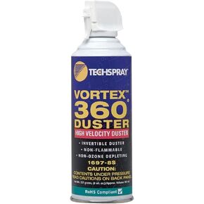 TechSpray 1697-8S عالية السرعة رأسًا على عقب في Vortex 360 Duster 8 Ound-By Techspray