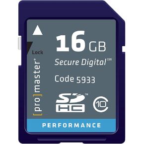 PRO Performance 16GB, SD/HC, Class 10-163x Memory Card