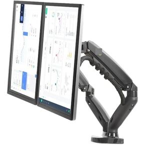 F160 Gas Spring 17"-27" 30" Dual Monitor Holder Arm Desktop 360 Rotate Computer Holder 2-9KG Monitor Bracket(F160 Version 2)