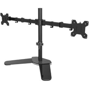 MS01 Desktop Stand Full Motion 360 Degree Dual Monitor Holder 10"-27" LCD LED Monitor Mount Arm Loading 9.9kgs Each Head