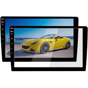 Anti Glare Matte Car Screen Protector Radio Screen Protector Android Head Unit Screen Protector Anti-Fingerprint Carplay Tempered Glass for 9 Inch GPS Navigation Car Stereo (Not HD) (9 Inch)