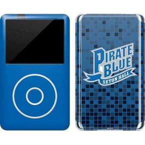 Skinit Decal MP3 Player Skin Compatible with iPod Classic (6th Gen) 80GB - Officially Licensed College Pirate Blue Seton Hall Design