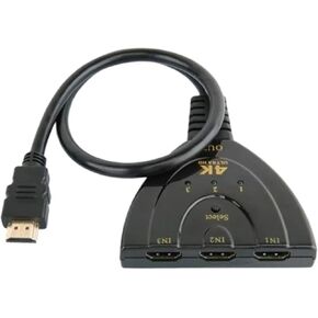 HDMI-Compatible Switch KVM Splitter 4K 2K 3D 3 Input 1 Output 3 Port Video Switcher Hub 1080P for DVD HDTV P>S#3 P;S/4