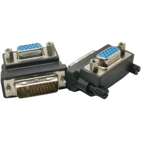 DVI Male to 15 pin female 90 درجة زاوية اليمنى محول محول مطلي بالنيكل 15 دبوس إلى DVI 24+5 محول dropshipping