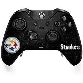 Skinit Skinit Gaming Gaming Skiner مع وحدة التحكم في Xbox One Elite - NFL Pittsburgh Steelers المرخصة رسميًا