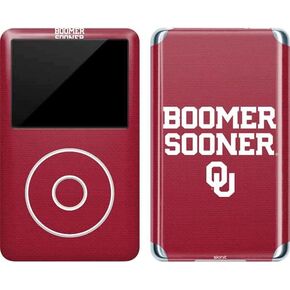 Skinit Decal MP3 Player Skin Compatible with iPod Classic (6th Gen) 80GB - Officially Licensed College Boomer Sooner Design