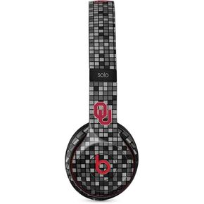Skinit Schecal Audio Audio Skin متوافق مع Beats Solo 2 Wireless - جامعة أوكلاهوما بومر المرخصة رسميًا