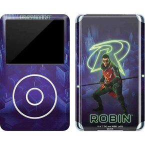 Skinit Decal MP3 Player Skin Compatible with iPod Classic (6th Gen) 80GB - Officially Licensed Warner Bros Robin Gotham Knights Design