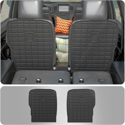 Back Seat Cover Protector Compatible with 2020-2025 Kia Telluride 7 Seats Cargo Mat Kick Mat TPE All Weather Backrest Mats 2024 Telluride Accessories (2nd Row Backrest Mats) in Saudi Arabia