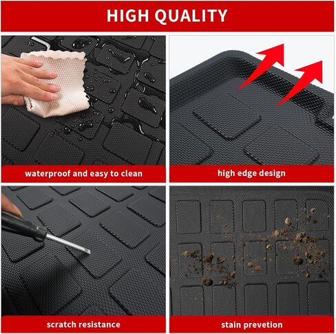 واقي غطاء المقعد الخلفي متوافق مع 2020-2025 Kia Telluride 7 مقاعد البضائع حصيرة ركلة TPE جميع الأحوال الجوية مسند الظهر الحصير 2024 ملحقات Telluride (الصف الثاني مسند الظهر) in Kuwait