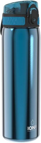 Ion8 Stainless Steel Water Bottle - Food-Safe and Odor Resistant - Fits Car Cup Holders, Backpack Pockets and More, 20 oz / 600 ml (Pack of 1) - OneTouch 2.0 - Teal 2.0 in Saudi Arabia