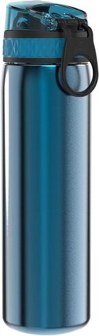 Ion8 Stainless Steel Water Bottle - Food-Safe and Odor Resistant - Fits Car Cup Holders, Backpack Pockets and More, 20 oz / 600 ml (Pack of 1) - OneTouch 2.0 - Teal 2.0 in Saudi Arabia