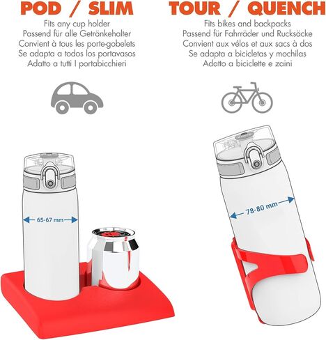 Ion8 Stainless Steel Water Bottle - Food-Safe and Odor Resistant - Fits Car Cup Holders, Backpack Pockets and More, 20 oz / 600 ml (Pack of 1) - OneTouch 2.0 - Teal 2.0 in Saudi Arabia