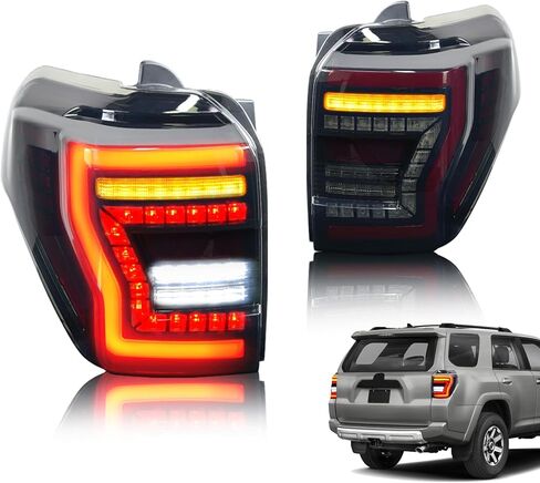 مصابيح خلفية LED قديمة متوافقة مع الجيل الرابع من Toyota 4Runner [SR5، Sport Edition، Limited] 2003-2009، مع الرسوم المتحركة لبدء التشغيل وإشارة الانعطاف التسلسلية in Kuwait