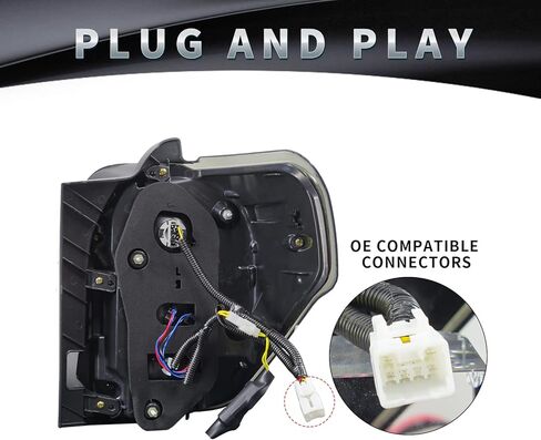 مصابيح خلفية LED قديمة متوافقة مع الجيل الرابع من Toyota 4Runner [SR5، Sport Edition، Limited] 2003-2009، مع الرسوم المتحركة لبدء التشغيل وإشارة الانعطاف التسلسلية in Kuwait