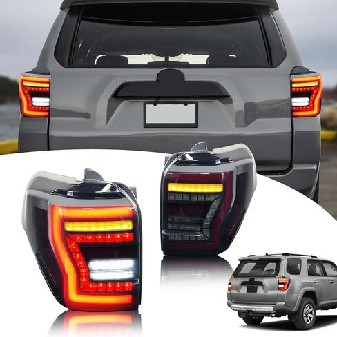 مصابيح خلفية LED قديمة متوافقة مع الجيل الرابع من Toyota 4Runner [SR5، Sport Edition، Limited] 2003-2009، مع الرسوم المتحركة لبدء التشغيل وإشارة الانعطاف التسلسلية in Kuwait