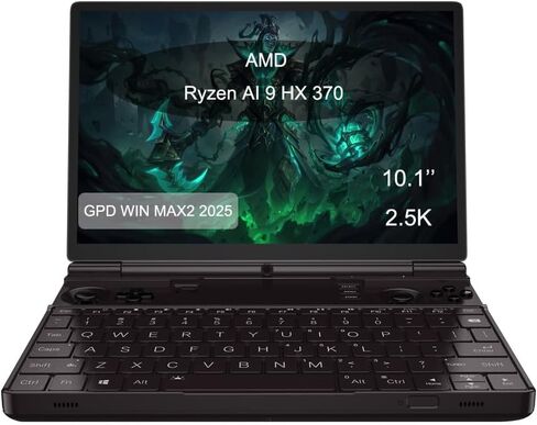 WEELIAO GPD Win Max 2 2025 Gaming Laptop with AMD Ryzen A1 9 HX-370 Processor, 10.1-Inch Touchscreen, 67Wh Battery, Hall Sensor Joysticks (AMD Ryzen AI 9 HX 370, 64GB RAM +2TB SSD) in Saudi Arabia