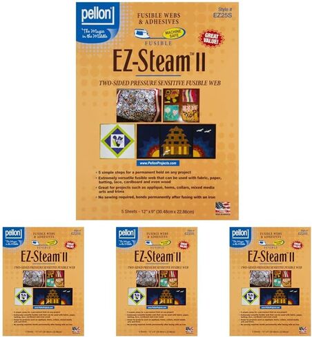Pellon EZ Steam II 12"X9" Sheets 5/PKG-White in Saudi Arabia