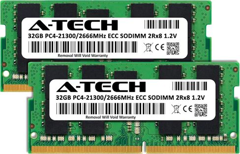 A-Tech 16GB Kit (2x8GB) RAM for Synology DiskStation DS723+, DS923+ NAS | DDR4 2666MHz PC4-21300 ECC SODIMM 1Rx8 1.2V 260-Pin Memory Upgrade in Kuwait