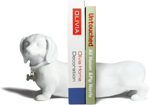Dachshund Dog Bookend Set Black in Saudi Arabia
