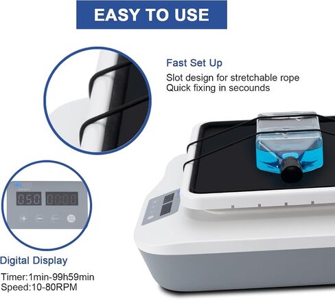 ONiLAB Digital Orbital Shaker Adjustable Speed 40-200RPM, Capacity 2KG, Orbital Linear Shaker with Continuous Model(Set time to Zero) or Timer Mode, LED Display Speed and time, Labs and Classrooms in Saudi Arabia