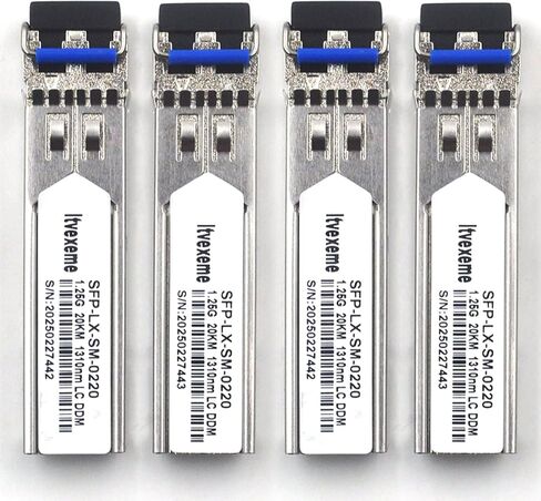 1 زوج 1.25G BIDI SFP MONDUSER NETWORK MODULE ، 1.25 GIGABIT الوضع الفردي ، LX SM 1310NM 1550NM 20km ، واجهة ألياف واحدة لجهاز التوجيه ، بطاقة الشبكة ، التبديل ، جدار الحماية إلخ in Kuwait