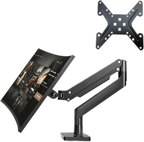 G40 Gas Spring Arm 22-40 Inch Screen Desktop Monitor Stand 360 Degree Rotation 3-15 Kg Monitor Mounting Arm(Black) in Saudi Arabia