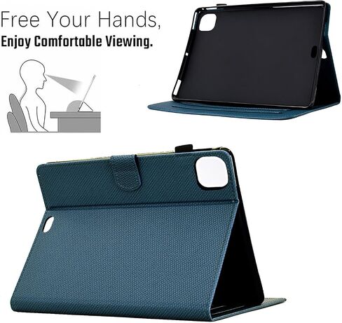 Anti-yellowing tablet cover Compatible with iPad Pro 11 Inch Case (2024 Model 5th Gen) Case Slim PU Leather Multiple Angle Stand Flip Case with Card Slot & Auto Wake/Sleep Cover Full Protective Case S in Kuwait