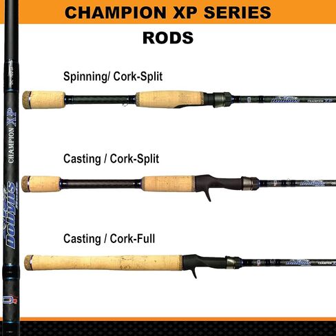 Dobyns Rods Champion XP Series 7’6'' Casting Bass Fishing Rod DC766FLIP Heavy Flip Fast Action | Modulus Graphite Blank w/Kevlar Wrapping | Baitcasting | Flipping | Line 14-30lb Lure ⅜-2½oz in Saudi Arabia