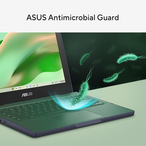 ASUS Chromebook CR11 Ruggedized Laptop, 11.6" Display, Intel Processor N100 Processor, 4GB RAM, 64GB eMMC Storage, Mineral Grey, CR1104CGA-AS44 in Saudi Arabia