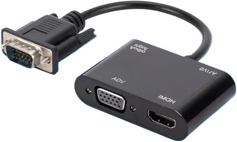 لمحول محول متوافق مع HDMI مع عرض دعم محول 3.5 مم لجهاز PC Projector HDTV Multi-Port (VGA إلى HD VGA) in Saudi Arabia