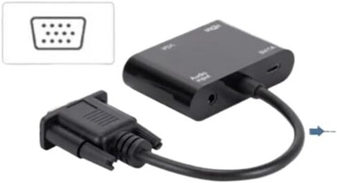 لمحول محول متوافق مع HDMI مع عرض دعم محول 3.5 مم لجهاز PC Projector HDTV Multi-Port (VGA إلى HD VGA) in Saudi Arabia