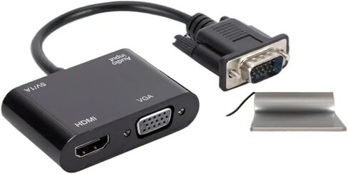 لمحول محول متوافق مع HDMI مع عرض دعم محول 3.5 مم لجهاز PC Projector HDTV Multi-Port (VGA إلى HD VGA) in Saudi Arabia