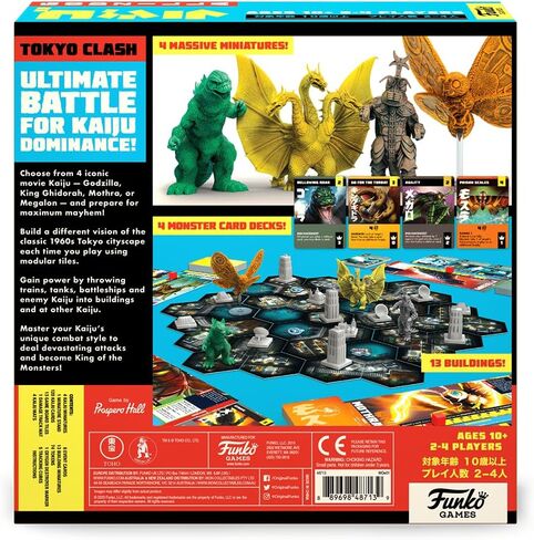 FUNKO GAMES: Godzilla -Tokyo Clash For Ages 10 and up - 4 Players in Saudi Arabia