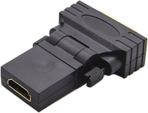 HDMI متوافق مع DVI 24+1 دبوس محول 360 درجة القابلة للدوار HD 4K 1080P إلى محول محول الذكور لجهاز عرض تلفزيون الكمبيوتر الشخصي in Saudi Arabia