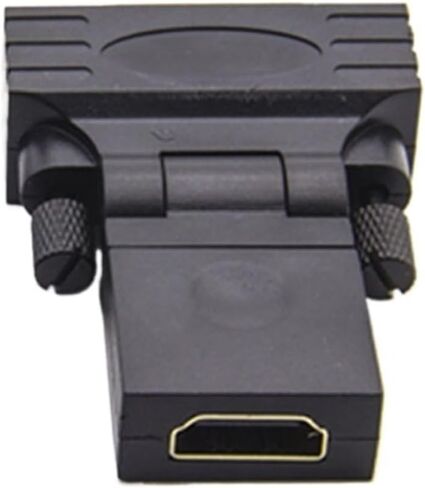 HDMI متوافق مع DVI 24+1 دبوس محول 360 درجة القابلة للدوار HD 4K 1080P إلى محول محول الذكور لجهاز عرض تلفزيون الكمبيوتر الشخصي in Saudi Arabia