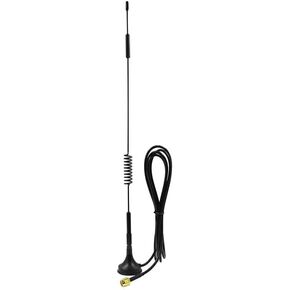 Magnetic Mount Cellular Wide Band LTE 1.5M SMA 12" Whip Antenna for Car, Truck