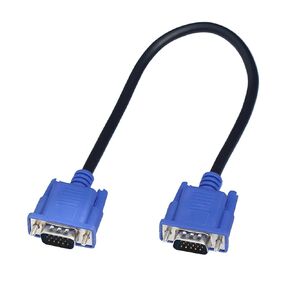 32CM 25cm HD15Pin D-Sub Short Video Cable Cord Male to Male RGB Cable Fit Compatible Monitor