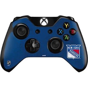 Skinit Skinit Gaming Gaming Skin متوافق مع جهاز التحكم Xbox One - NHL NHL New York Rangers التصميم المتعثر
