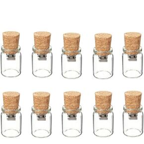 10PCS Cute Drift Bottle USB Flash Drive Memory Stick Storage U-Disk Xmas Gift (2.0, 1GB)