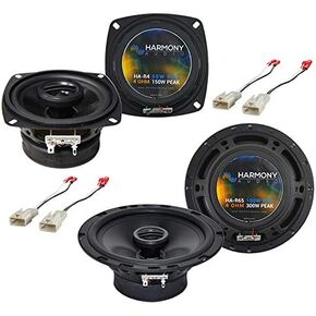 Harmony Audio Bundle Compatible with 1996-2000 Toyota 4 Runner HA-R65 HA-R4New Factory Speaker Replacment Upgrade Package with HA-728104 Factory Speaker Replacement Harness