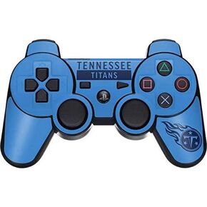 Skinit Skinit Gaming Gaming Skin متوافق مع وحدة التحكم اللاسلكية Dual Frack PS3 - تصميم سلسلة الأداء الأزرق NFL المرخصة رسميًا