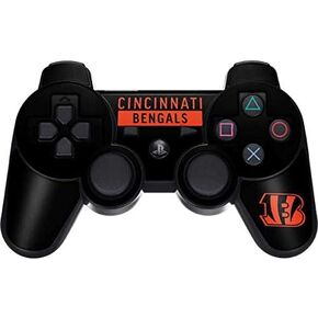 Skinit Decal Gaming Skin Compatible with PS3 Dual Shock Wireless Controller - Officially Licensed NFL Cincinnati Bengals Black Performance Series Design