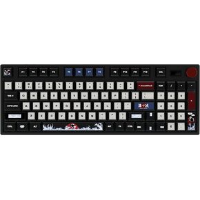 INLAND MK Pro V3 Ocean Wireless Mechanical Keyboard, 95% Layout VIA Custom Keyboard, IPS Display PBT Keycaps Hot Swappable Huano Brown Switches RGB Backlit 2.4GHz/USB-C/BT5.0 Gaming Keyboard