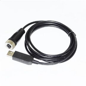 CHIP USB to M12 5P Female RS232 Converter Serial Communication Cable for ITV1000 ITV2000 ITV3000 Series E/P Regulator(1.8m)