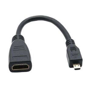 M;ic/ro HDMI to HDMI Data Transmission Line 4K 60Hz Cable for 5/Pi 4 Hero 7 6 A6000 Camera HDTV 15cm