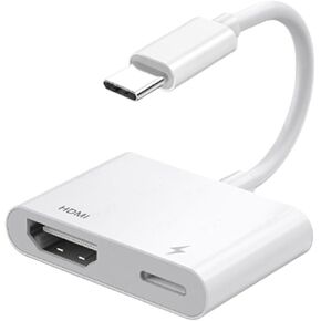 USB C to HDMI Adapter for 15 Pro TY>pe C Digital AV Adapter 4K Sync Screen Connector for to HDTV Projector M>oni>tor